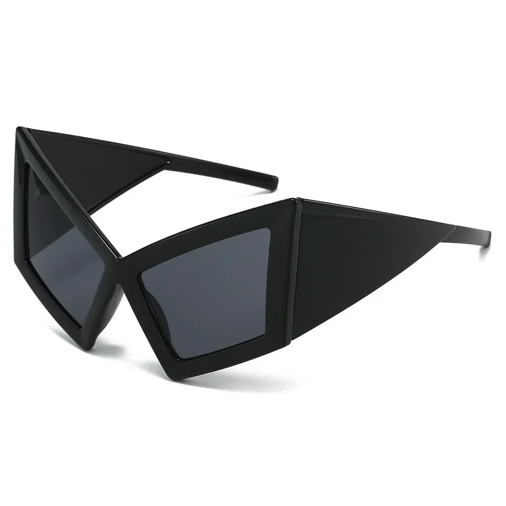 대형 고양이 눈 선글라스 성인 레트로 펑크 빅 프레임 특수 모양의 음영 맞춤형 비치 선 스크린 패션 선글라스