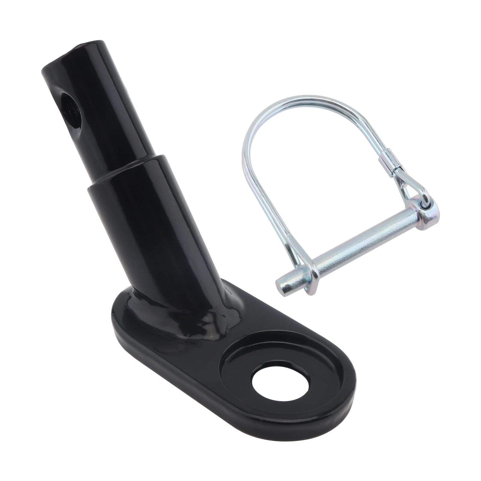 Acoplador de remolque de bicicleta portátil de acero, accesorio de remolque de bicicleta apto para empeine/remolques de bicicleta Schwinn/niños y mascotas