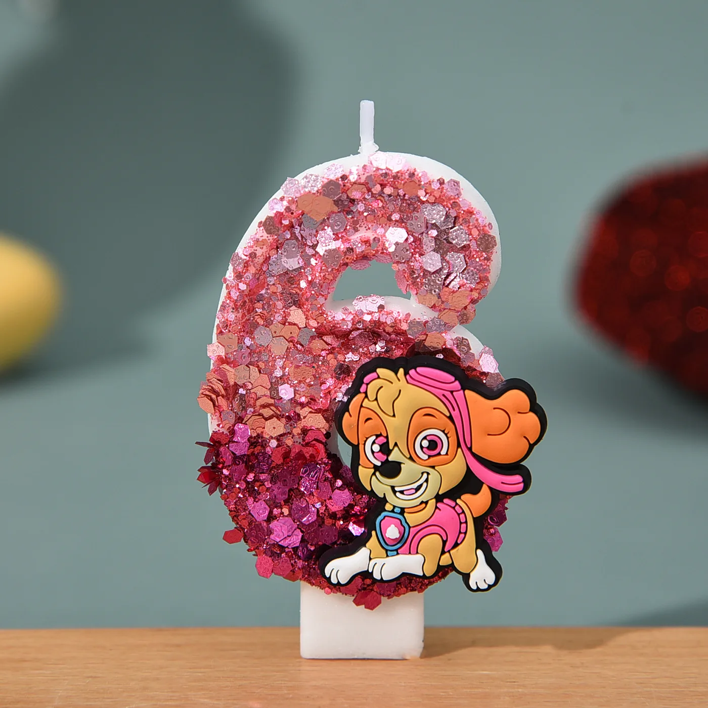 0-9 Niedliche Cartoon Paw Patrol Chase Kerzen Kindergeburtstag Tortendekoration Zubehör Anime-Figur Hunde-Party Accessoires