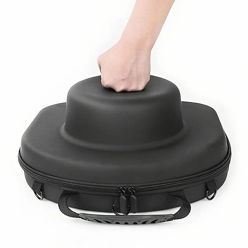 EVA HardShell Hat Case |   Waterproof Zippered Organizer for Baseball/Sun Caps w/ Brown Hat & UV Shield |   Travel-Ready Storage