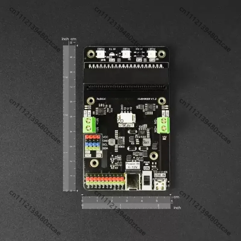 Board Dedicated for LattePanda M10, Two-way DC Gear Motor Control Accessory for Student Coding Robot Chassis Experiment