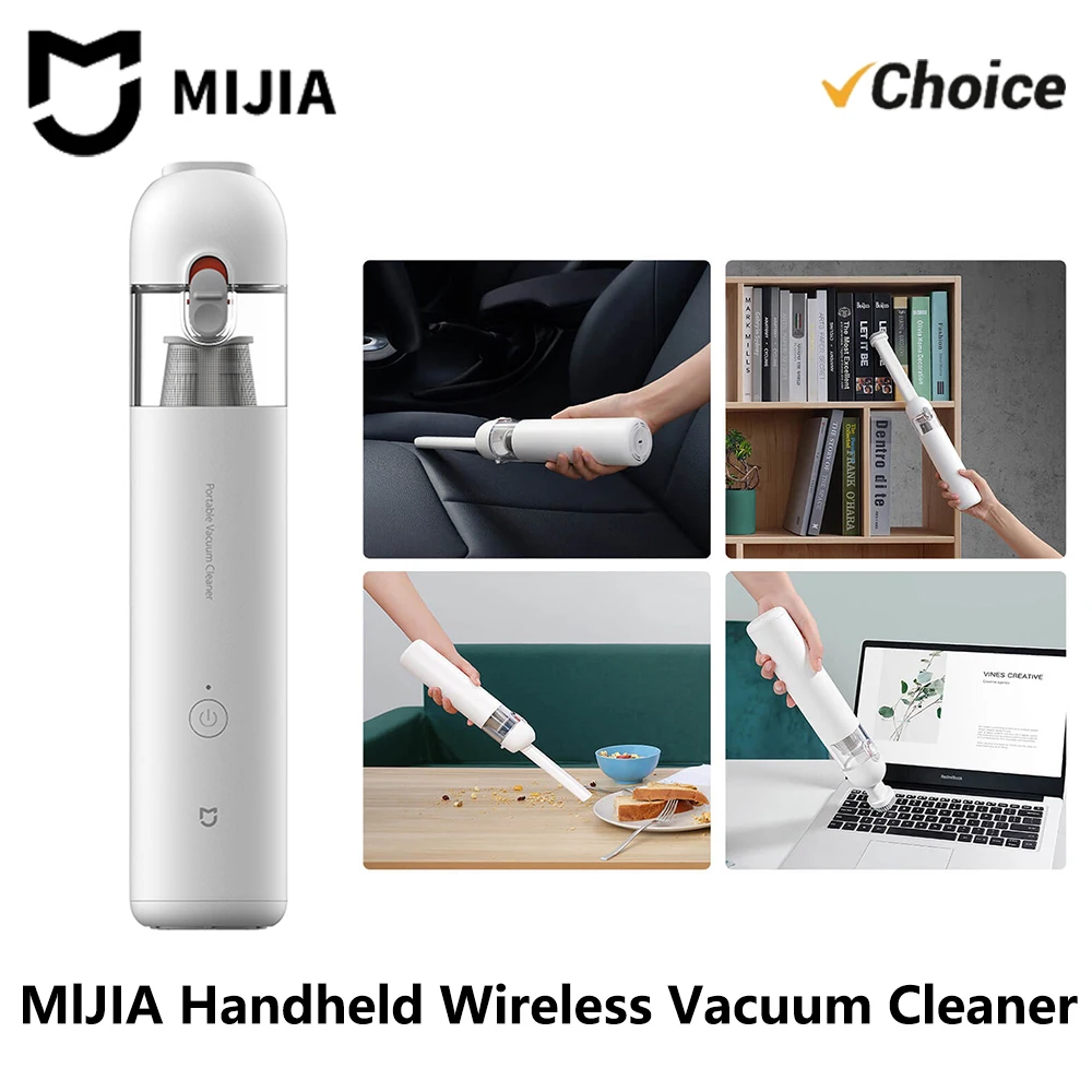 Neuer MIJIA Handstaubsauger, tragbar, 13000Pa, 2 Gänge, kabellos, multifunktionale Düse, Dual-Filterung, Staubfänger für Zuhause und Auto