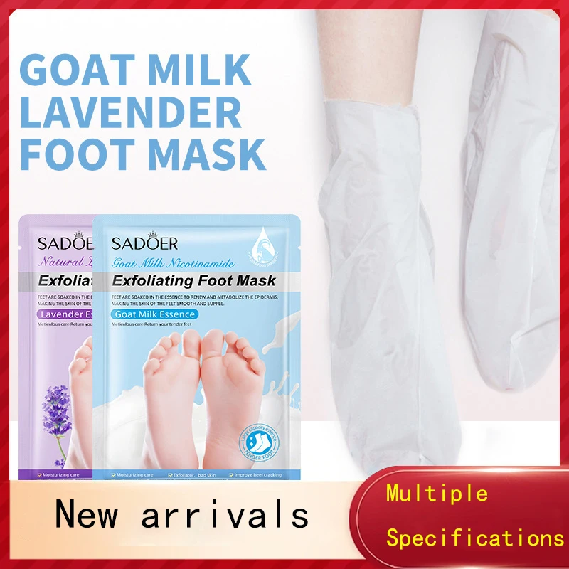 Goat Milk Nicotinamide Exfoliating Foot Mask Moisturizing Smooth Delicate Skin Gently Care Foot Care