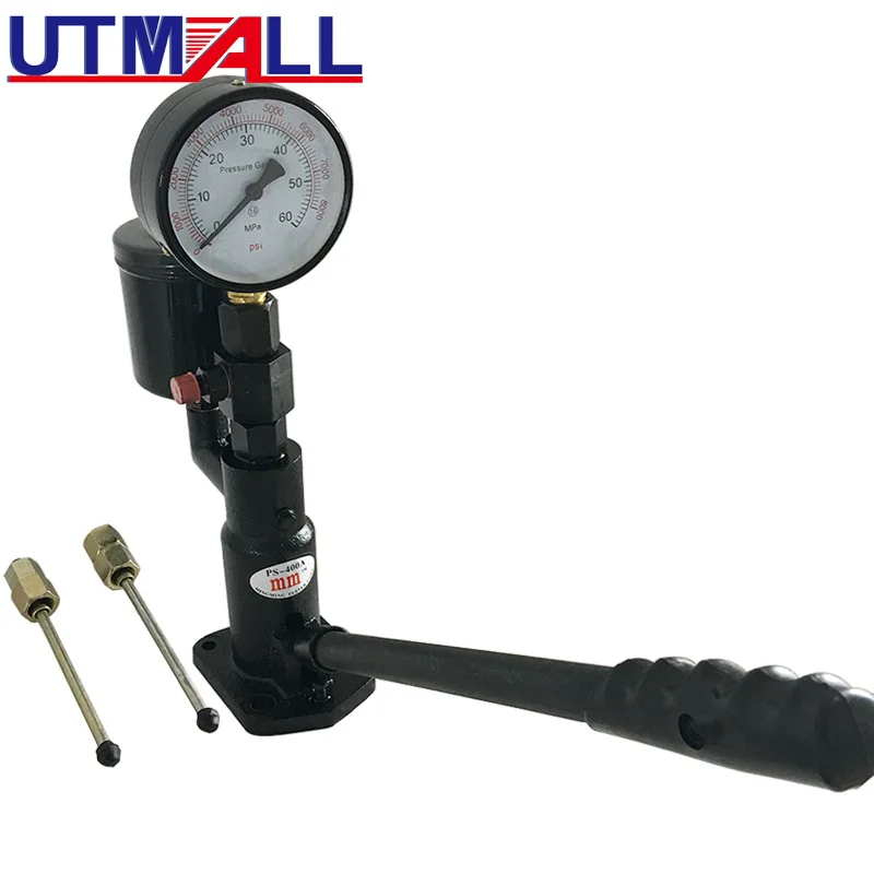 PS400AI Diesel-Einspritzdüsen-Tester Pop-Druck-Tester Dual Scale 0-600 Bar (0-60 MPA) 0-8000 PSI – Detail 4