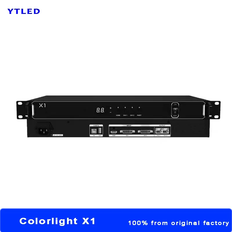 RBG Full Color LED Module Display Controller X1 Colorlight Processor With Two RJ45 Ports Support 1920*1200