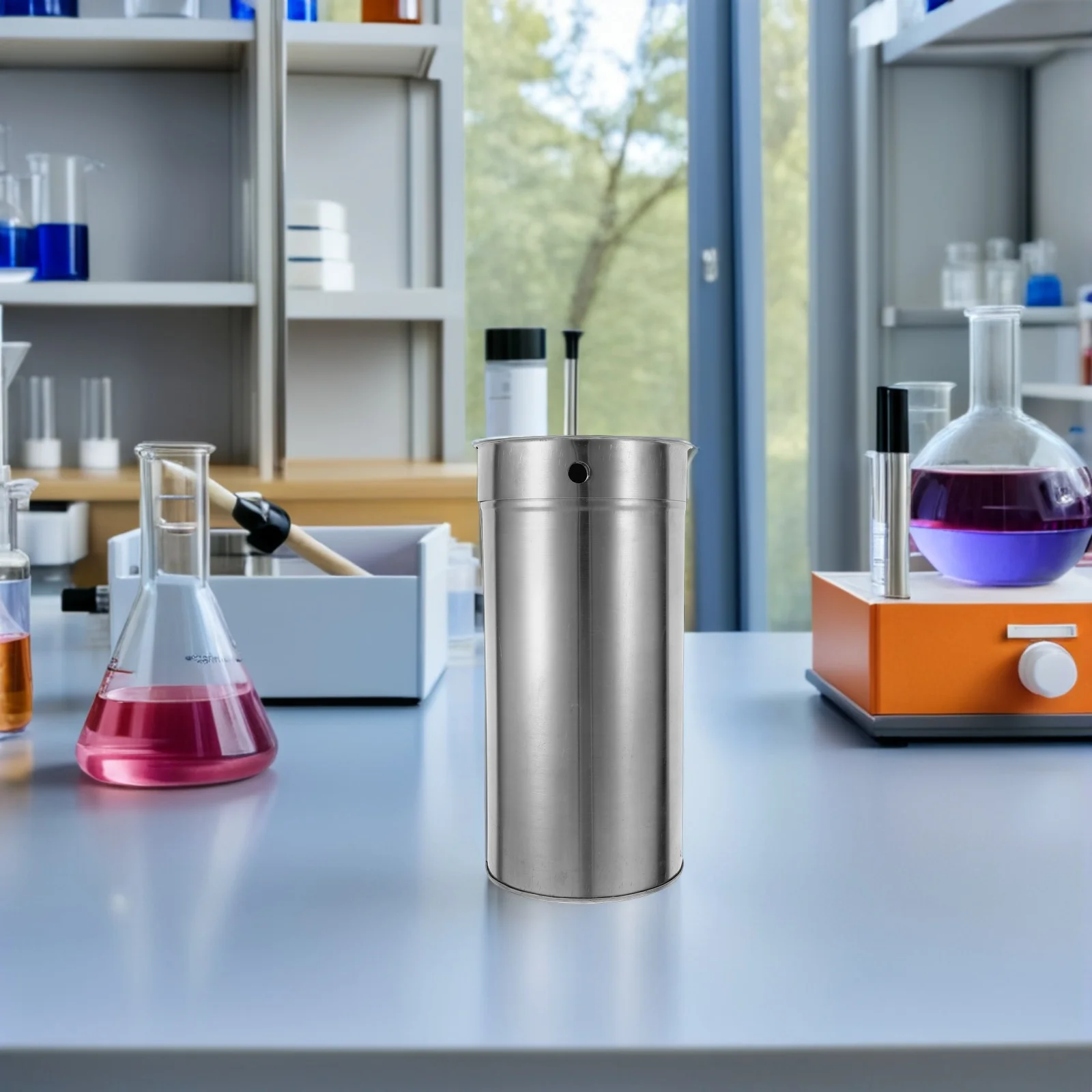 الفولاذ المقاوم للصدأ ثقافة طبق مختبر أداة تخزين غطاء أنبوب لتعقيم الماصة سلس سهلة التنظيف متعددة الأغراض