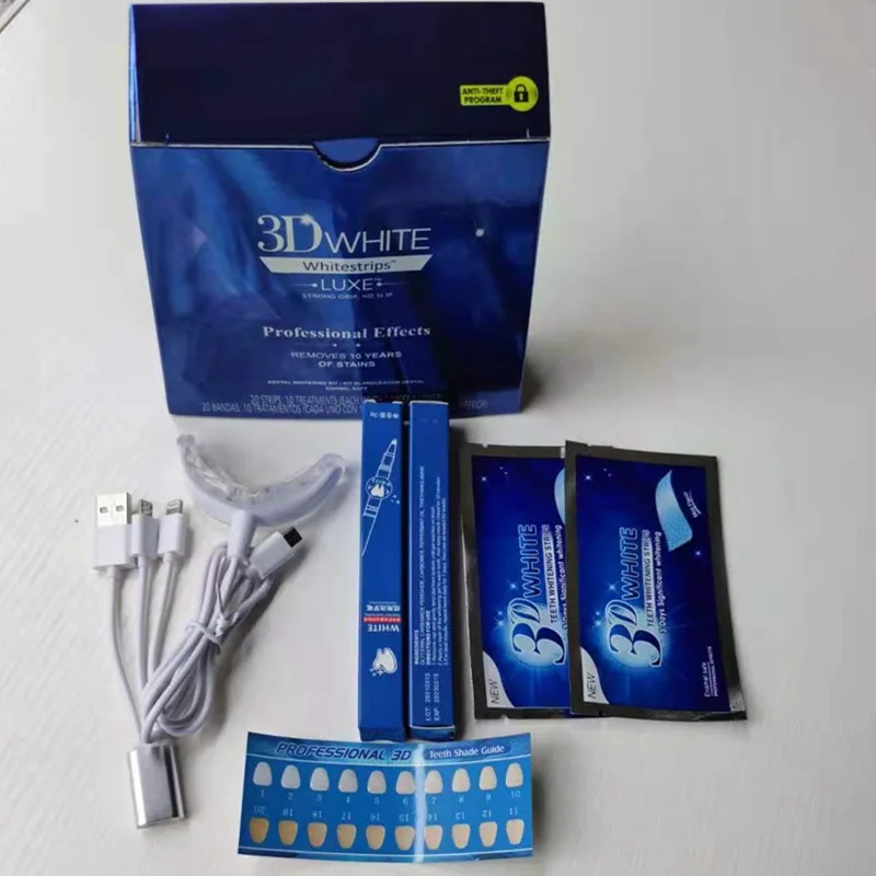 Blue light tooth beauty instrument gel set USB charging teeth whitening to remove smoke stains yellow fluorosis Dental Tools