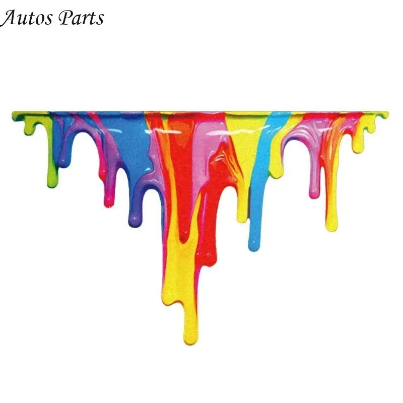 57BA Colorful Fluid Paint Car Sticker Vehicle Decal for Unique Vehicle Decoration