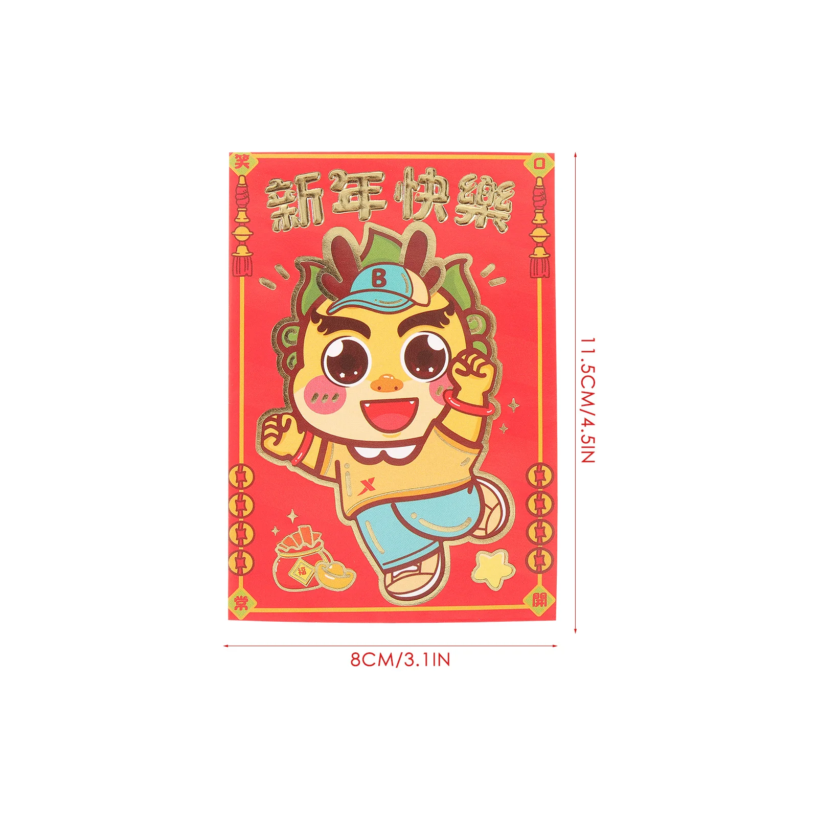 

30 Pcs Year of The Dragon Red Envelope Happy New Money Cash Envelopes Chinese Lunar Lucky