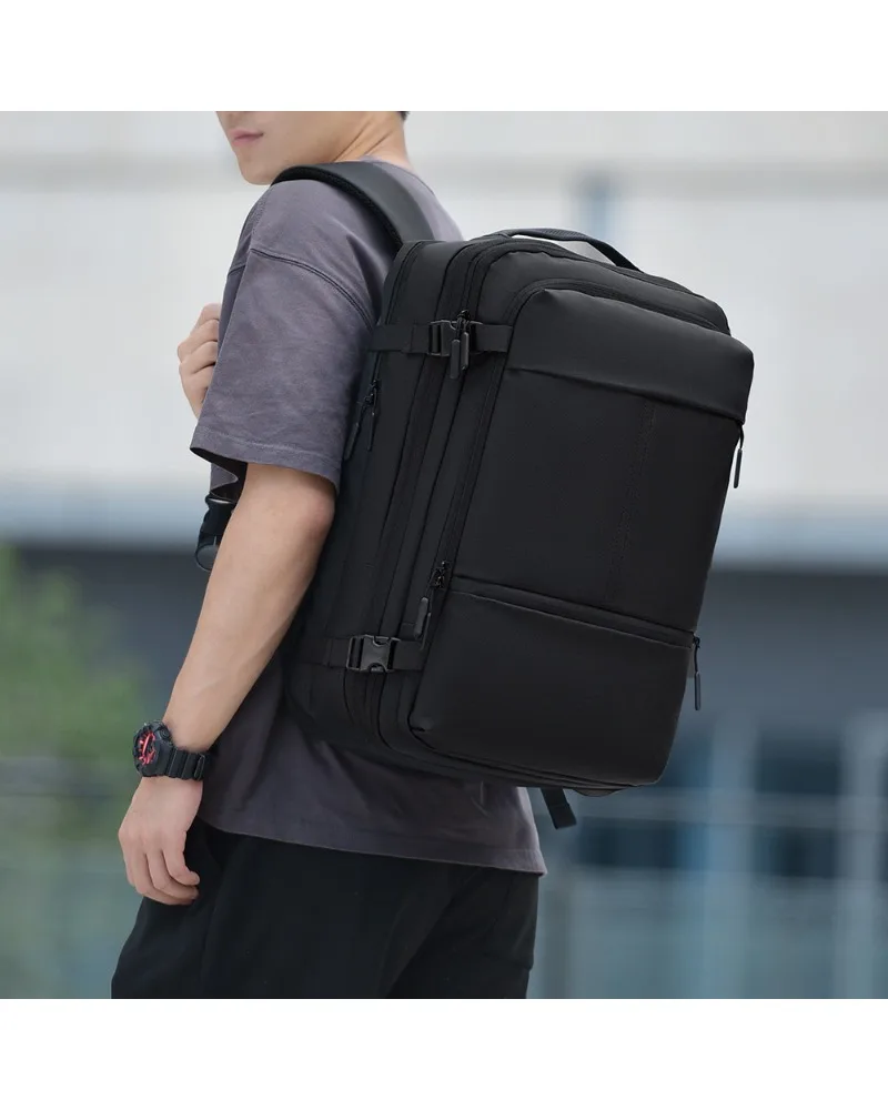 Large-capacity business travel computer bag Expansion anti-splashing multi-functional backpack Backpack Business bag