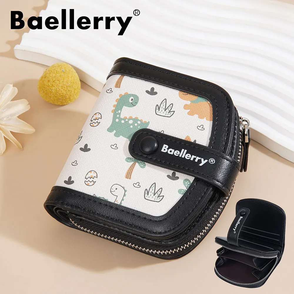 

Baellerry New Short Women Wallets Coin Pocket Small Card Bags Zipper Female Coin Purses Card Holder Cute Money Clips For Girls