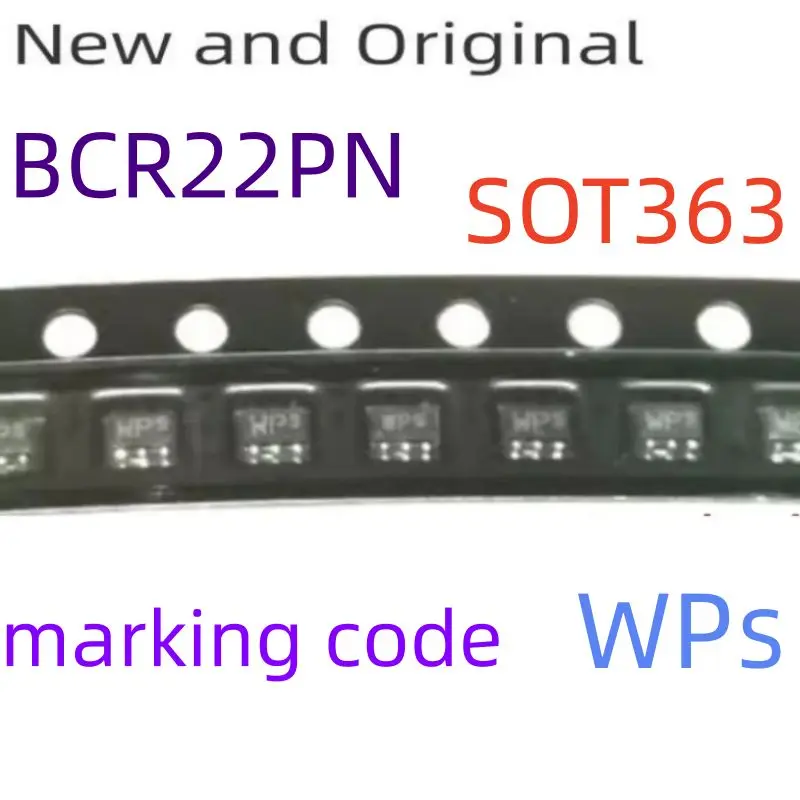 

New and Original Bcr22Pn E6327 Sot363 Npn/Pnp Silicon Digital Transistor Array Marking Code Wps