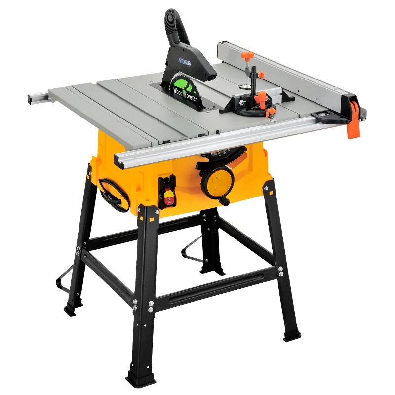 LUXTER Table Saw 255mm 10 Inch Wood Cutting Dust Free With Extension Portable Woodworking Machine