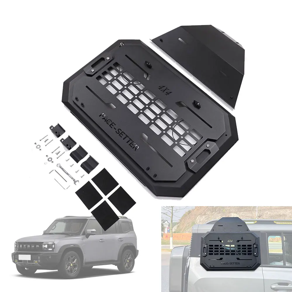 Automotive parts Accessories Auto Spares Side Window Mecha Toolbox Black Side Tool Box For Jetour Traveller T2 2023 2024