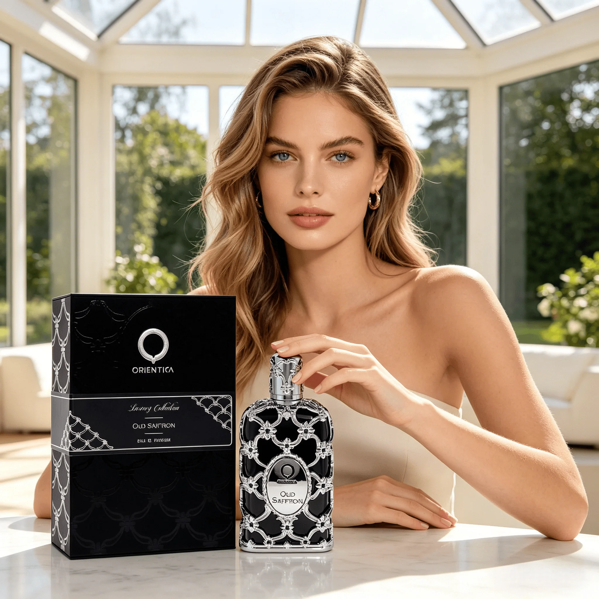 Unisex Dubai Royal Amber EDP 100ml, Exotic Oriental Rose & Amber Aroma, Long-Lasting Scent for Men and Women