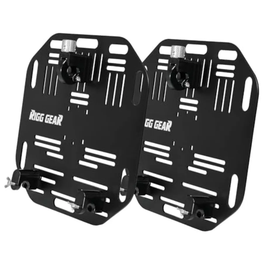 

Nelson Rigg Quick Release Saddlebag Plates - ROUND BAR for Motorcycle Storage Aluminum Construction Black Finish Secure Fasteni