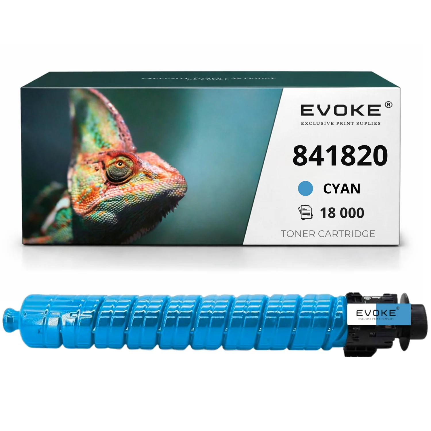Evoke Compatibele Toner voor Ricoh Mpc-3003 3503C Mpc3003C Mpc3503C Mpc3003 Mpc3503 841820 Cyaan 18000 Pagina's Mpc3003 Mpc3503 Aficio Mpc3003
