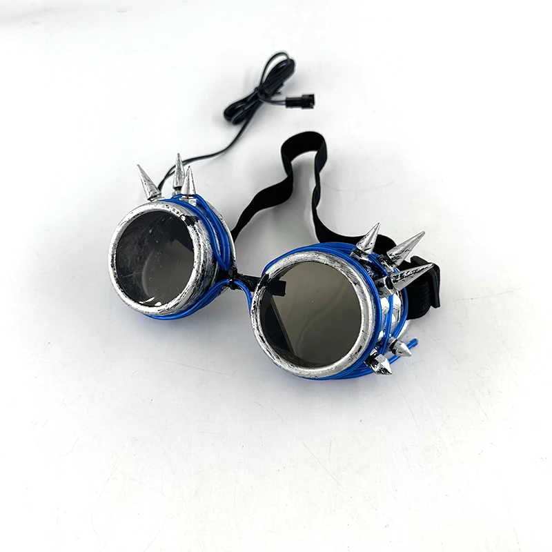LED-Sonnenbrille, Maskerade, Konzertclub, Rave-Zubehör, leuchtende Sonnenschutzbrille, Cyberpunk-Männerbrille, Damen-LED-Rosa-Brille – Detail 19