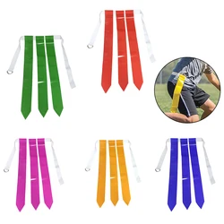 Flag Football Belt Rugby Waist Flag Chasing Ribbon Non Touch Football Game Tag Training Belt Adjustable Team Sports Equipment