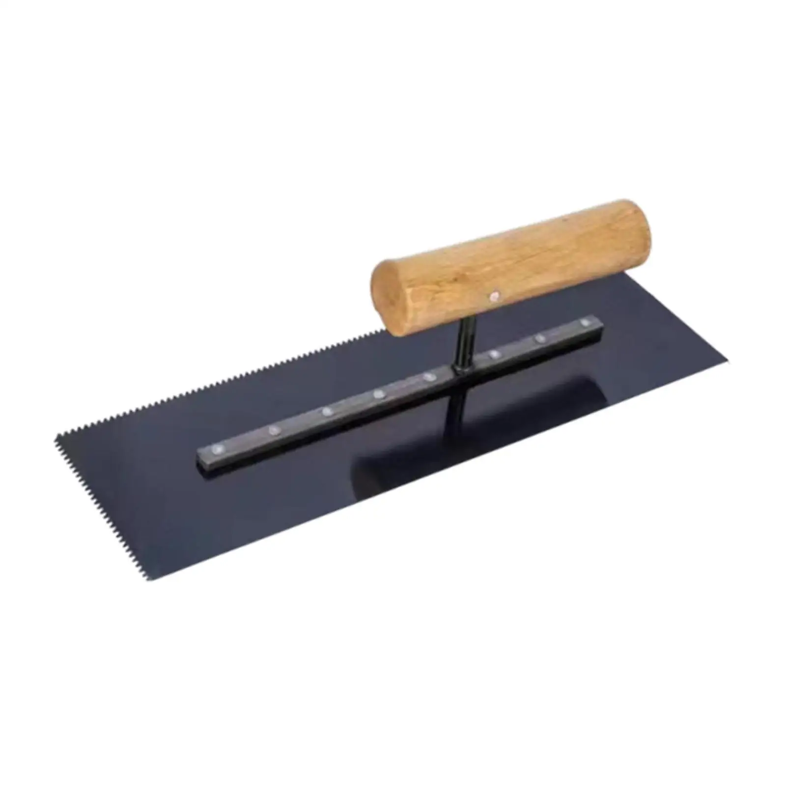 Plastering Trowel with 2 mm Sawtooth Ergonomic Design Flat Finishing Trowel for Masonry Construction Tiling Drywall Bricklaying