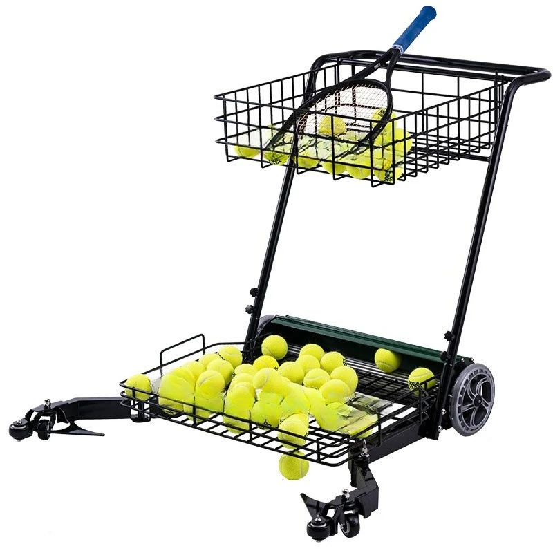 Tennis automatic ball picking machine gadget, ball picking cart,  ball frame picking basket