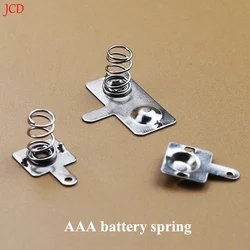 10 Sets Universal No. 7 Positive and Negative Battery Box Spring Plate Power Supply Battery Box Accessories Metal DIY