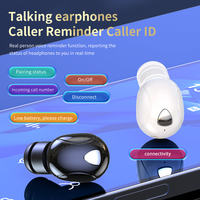 X10 Mini headset Wireless In Ear headphones Stereo High Quality Single Ear V5.2 Universal Bluetooth Earphones