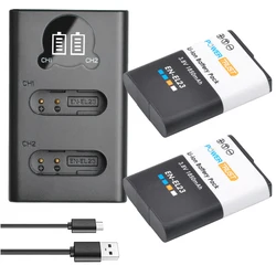 EN-EL23 Battery /Dual Fast Charger Compatible with Nikon EN-EL23,MH-67P, Coolpix P600, P610, B700, P900, S810c Camera