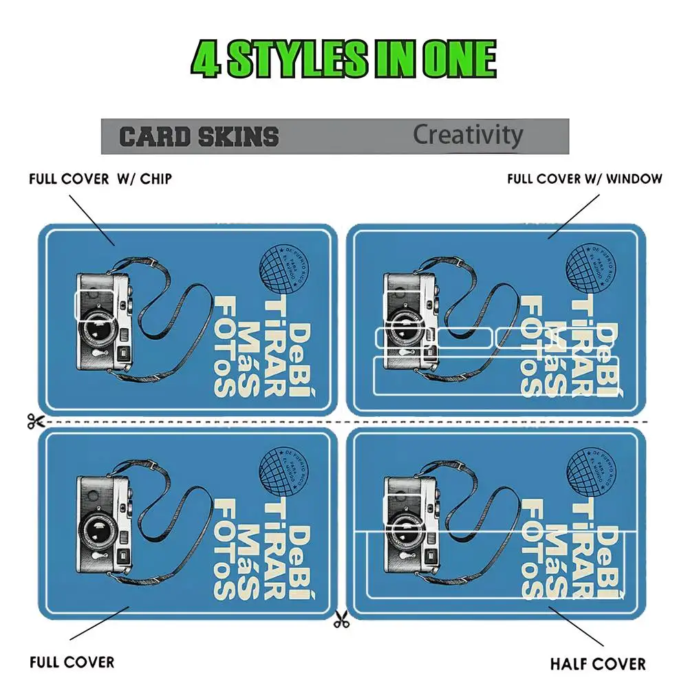 D-DtMF B-Bad B-Bunny Stickers Credit Visa Debit Bank Charge Card Bus Metro Waterproof Sticker Decal Decoration