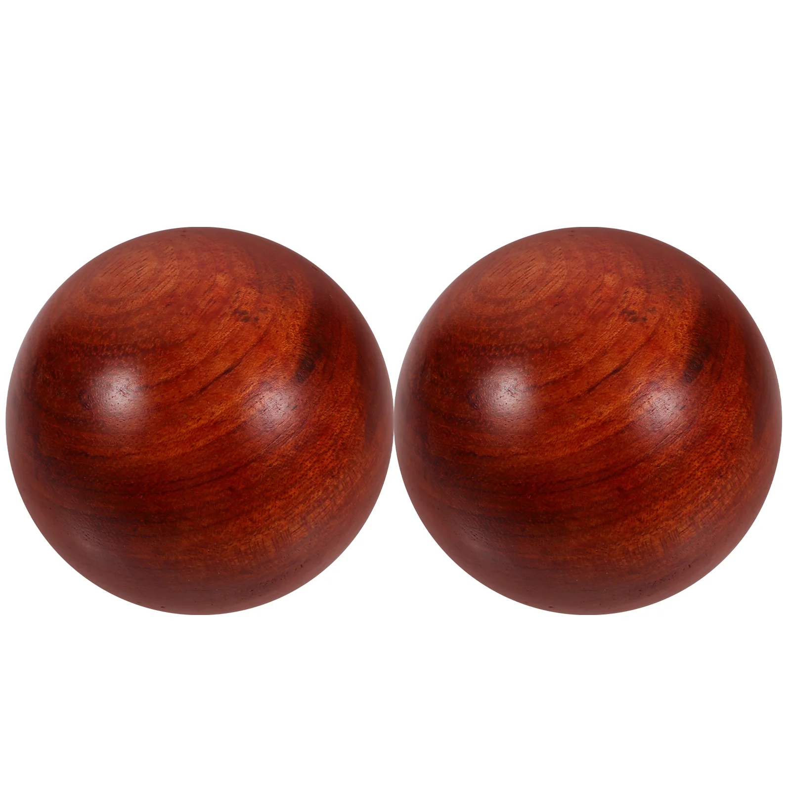 2 Pcs Redwood Ball Muscle Stretch Balls Wooden Crafts Massage Hand Exercise Bamboo