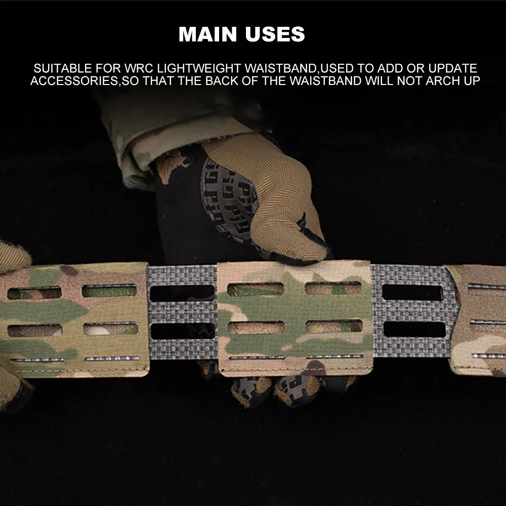 Aksesori sabuk taktis untuk WRC, peralatan sabuk pria empuk Paintball adaptor ekspansi sabuk militer berburu ringan
