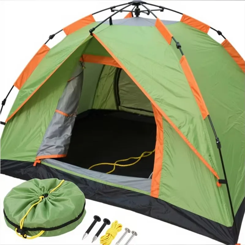 

STLF Factory-Customized Large-Capacity Automatic Pop-Up Tent Outdoor Waterproof 2-3 Person Ultra-Light Camping Tent Made Polyest
