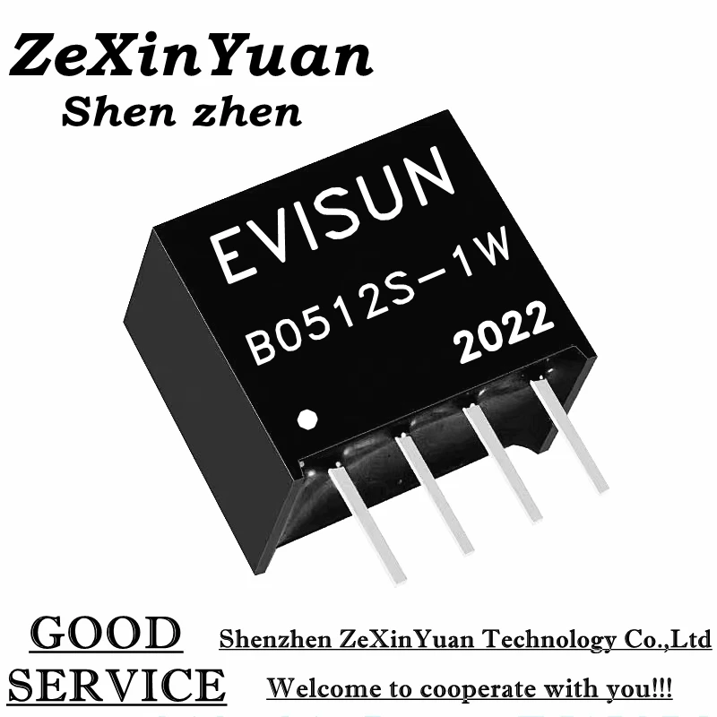 

1PCS B0512S-1WR3 B0512S-1WR2 B0512S-1W B0512S SIP-4 5V TO 12V 1W DC-DC isolapted power module