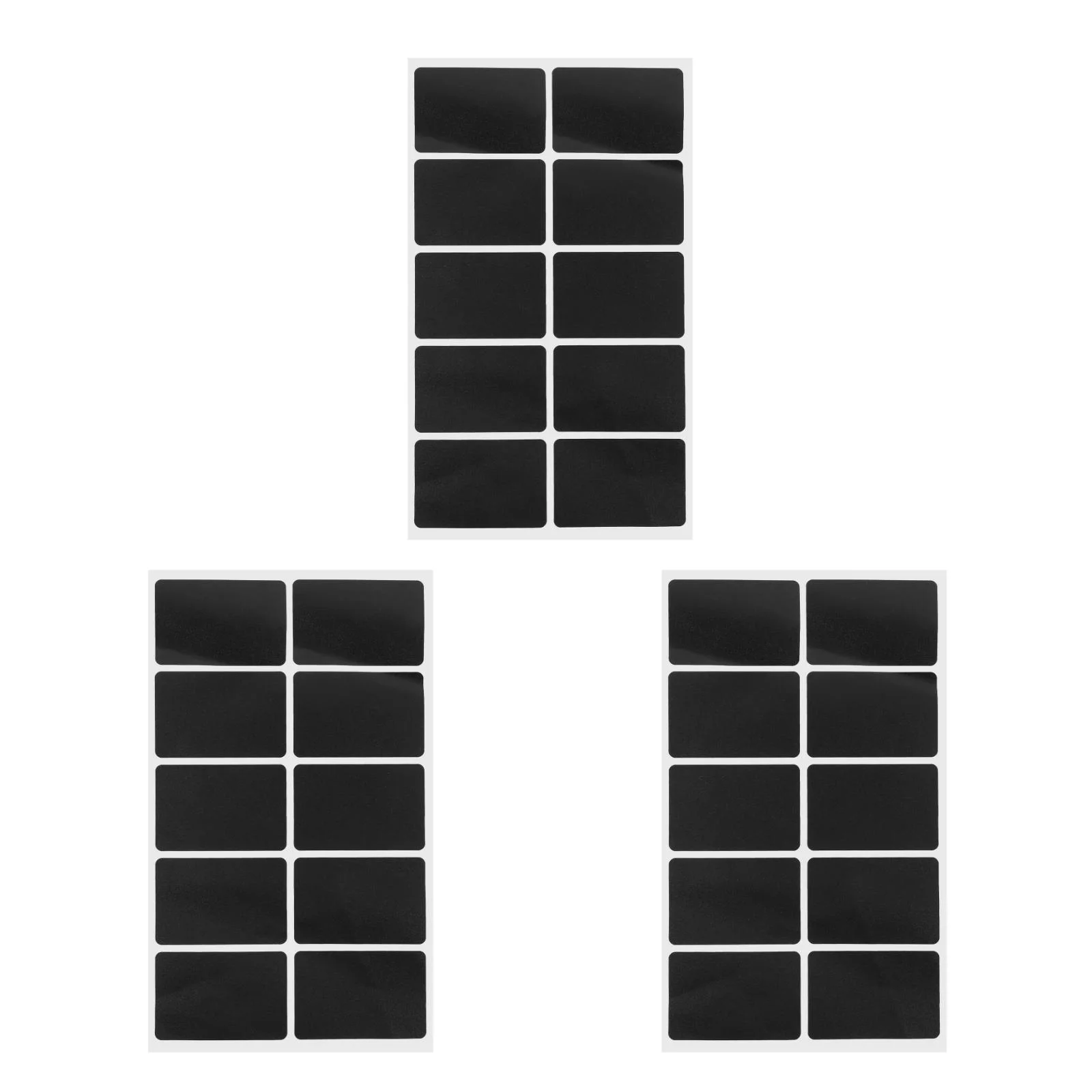 3 Sheets  Chalkboard Stickers Adhesive Blackboard Labels Rectangle Chalkboard Labels For Containers Mason Jars Food Storage Bott