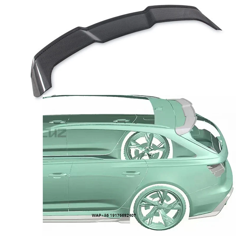 

Высококачественный сухой комплект кузова из углеродного волокна, задний спойлер на крышу для Audi RS6 C8