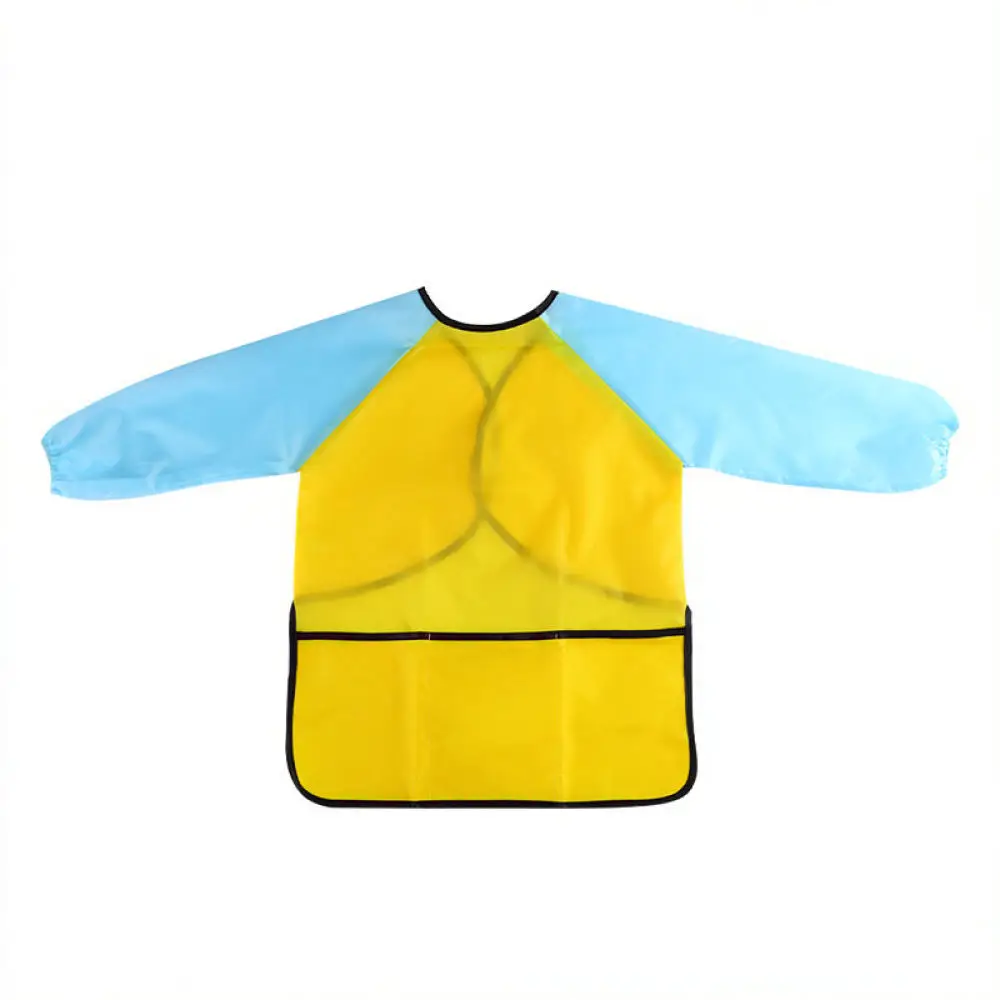 Toddler Long Sleeve Art Painting Apron For Panwenbo Kids Waterproof Smock Craft Feeding Bib Kindergarten Drawing Clothing