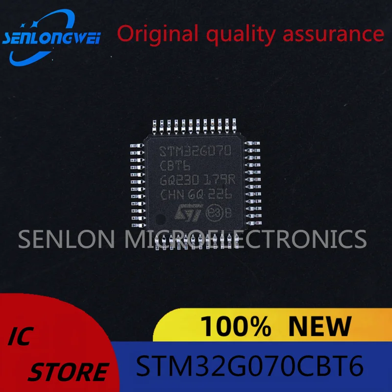 New original STM32G070CBT6 LQFP-48 ARM 32-bit microcontroller MCU