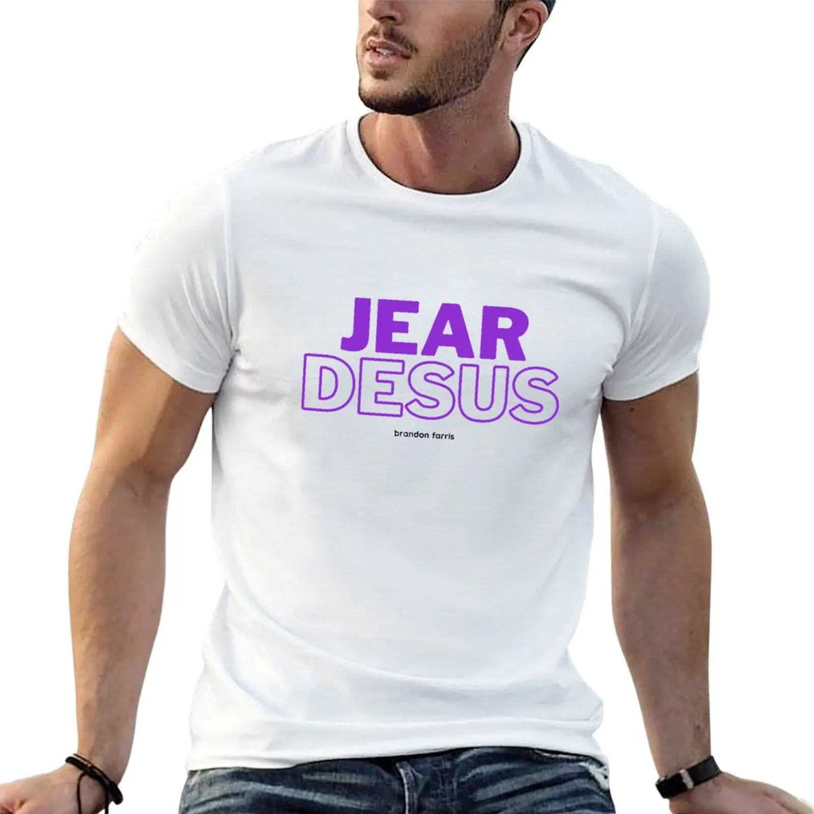 

JEAR DESUS brandon farris T-Shirt anime t shirts Funny t-shirts heavy weight t shirts for men