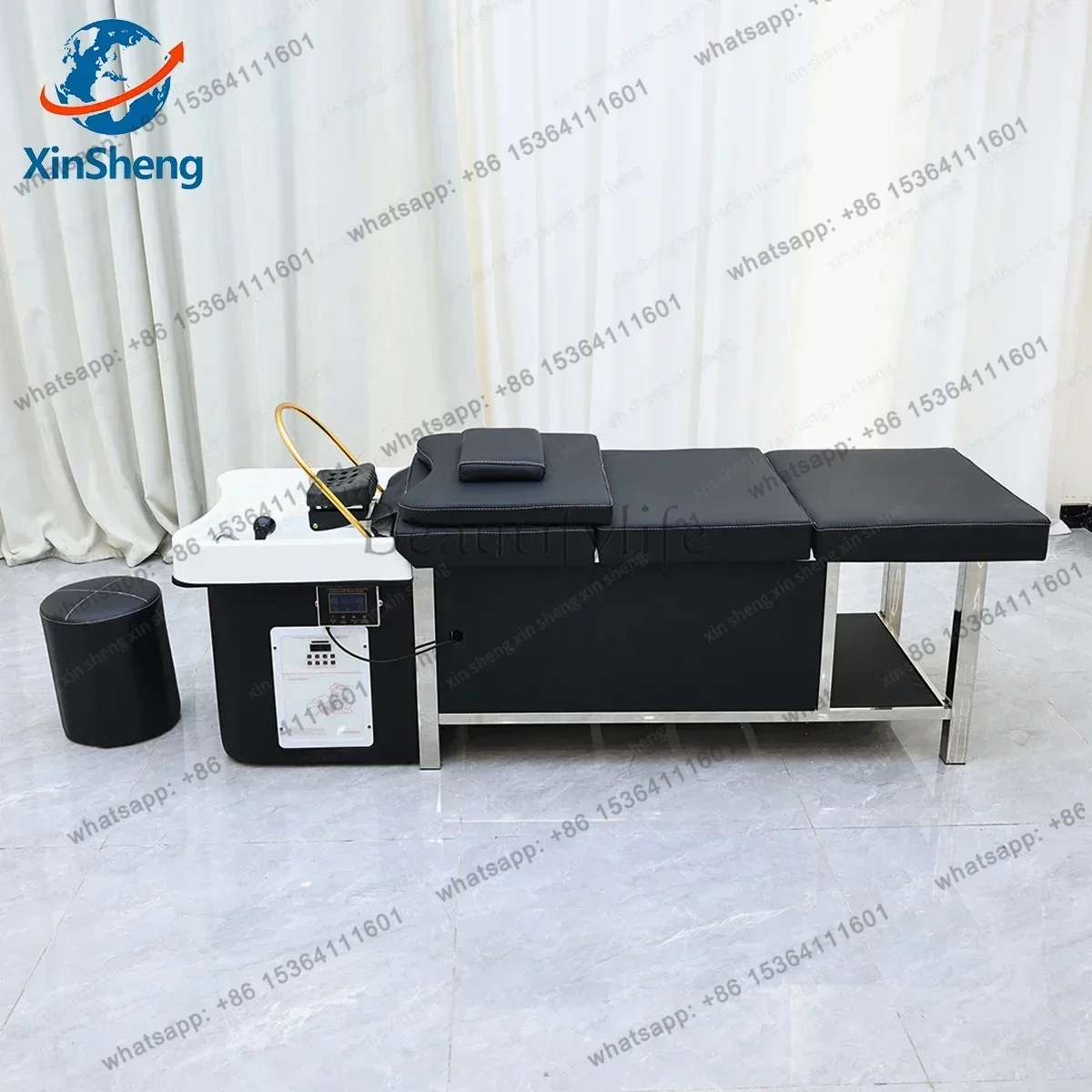 

Кушетка для мытья головы и SPA-процедур xx39, массажный стол для салонов красоты, коммерческая мебель для парикмахерских