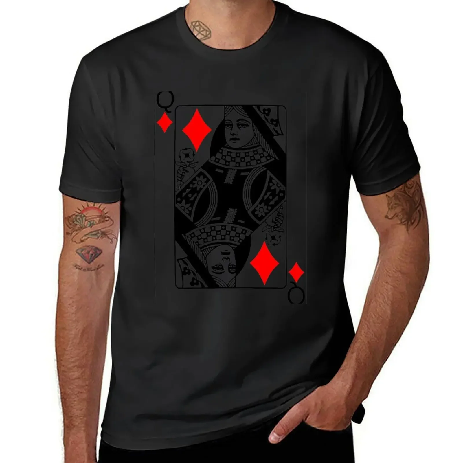 QUEEN OF DIAMONDS T-Shirt designer shirts vintage anime shirt mens graphic t-shirts pack