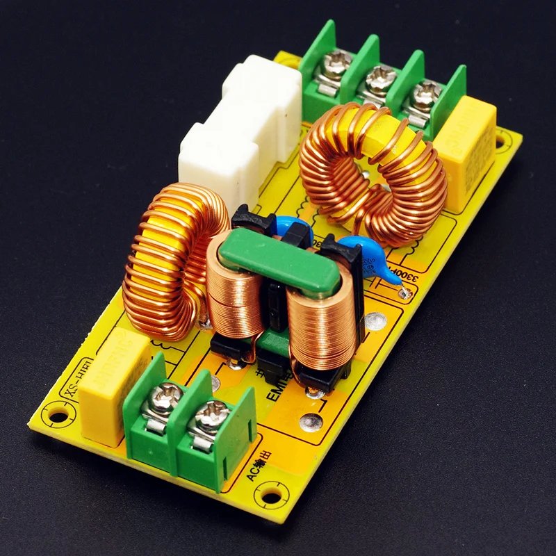 2A 4A 10A 20A EMI electromagnetic interference filter module AC EMC FCC 110V220V anti-interference high-power power supply