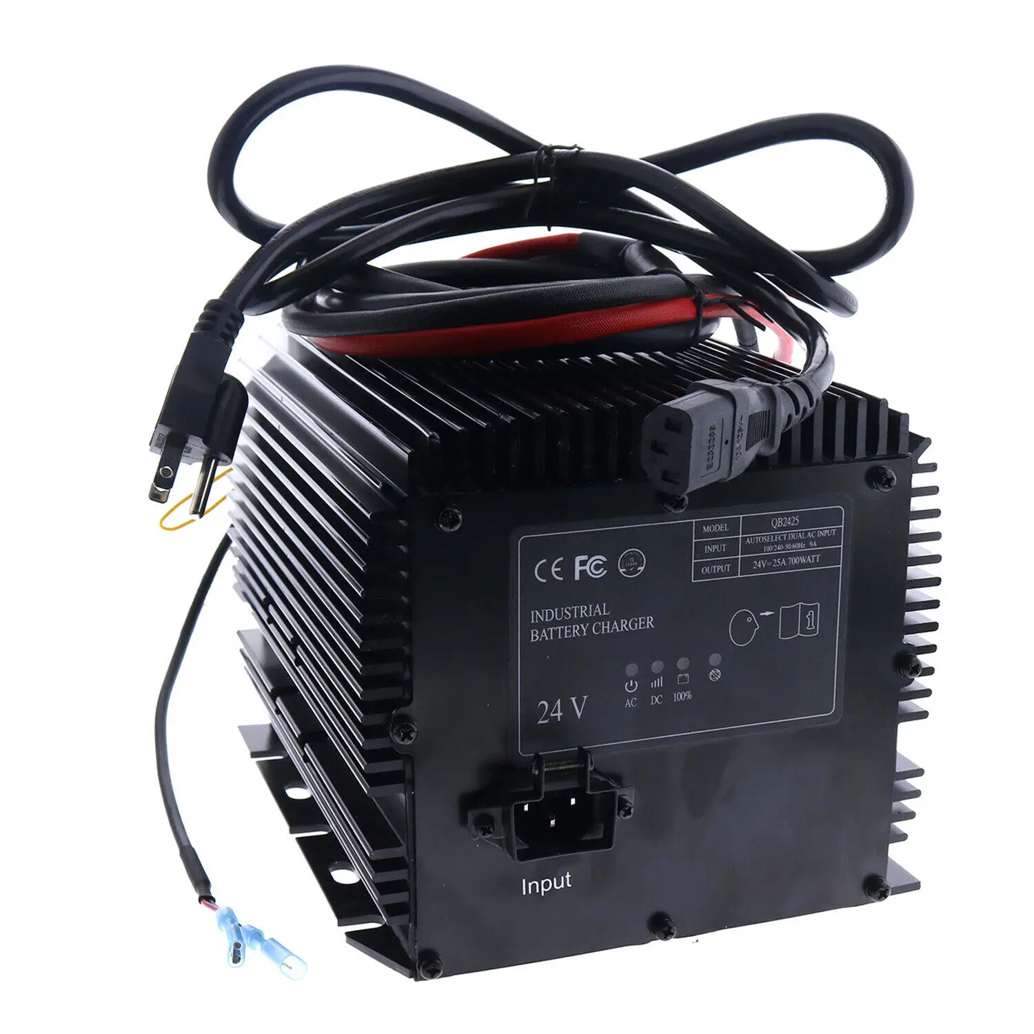 

Battery Charger 24V 25A Compatible for JLG/Genie/Skyjack Scissor Lifts HB600-24B, 161827, 128537, 96211, 105739, IP67 Waterproof