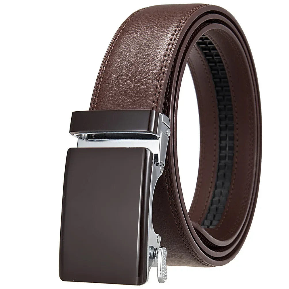 Automatischer Schnallengürtel aus echtem Leder, mehrfarbiger Hüftgurt für den täglichen Jeansgebrauch, 3,5 cm breiter Herren-Hüftgürtel, perfektes Vatertagsgeschenk – Detail 20