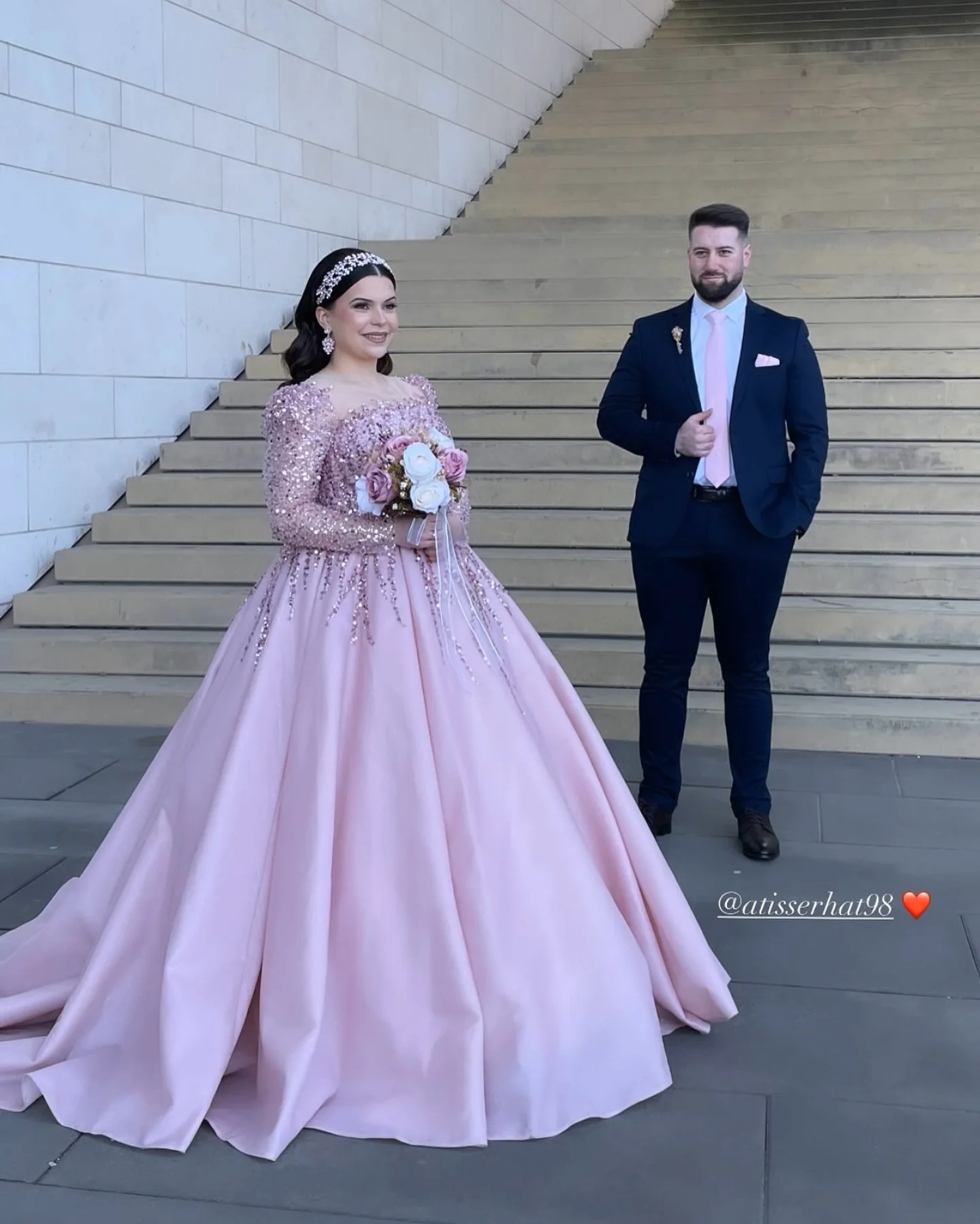 Dusty Rose Satin Prom Dresses Long for Women 2025 Square Neckline Beading Sequin Long Sleeve Formal Evening Gowns