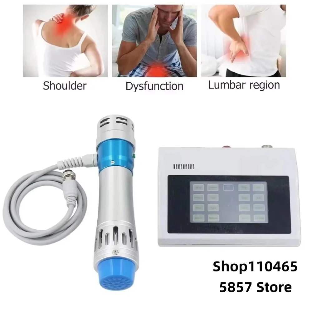 300mj Shockwave Therapy Machine With 7 Heads Body Massage ED Treatment Relax Physiotherapy New Shock Wave Equipment Pain Relief.