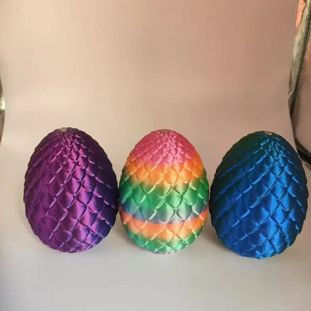 3D Printed Dragon Egg Model Creative Joint Movable Desktop Figurer Kids Adult Tyrannosaurus Rex Bedroom Ornaments Easter Gifts