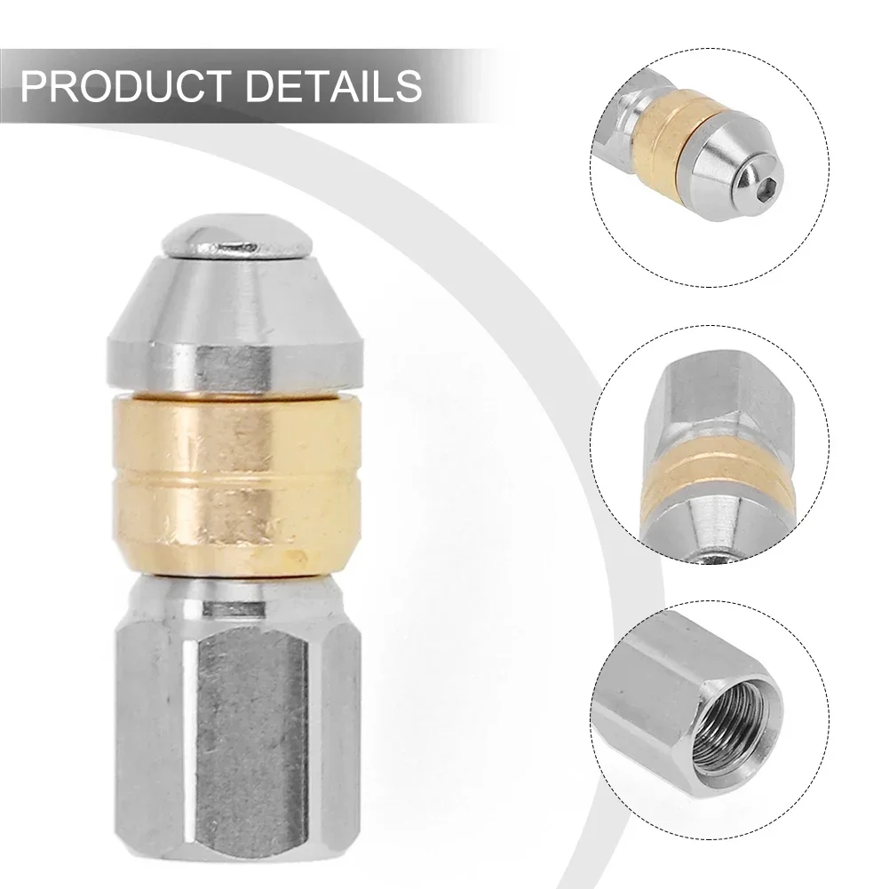 

High Quality Nozzle Pipe Cleaning Nozzle Outdoor Living Pressure Washer Parts Replacement 1/8" Inch Accessories