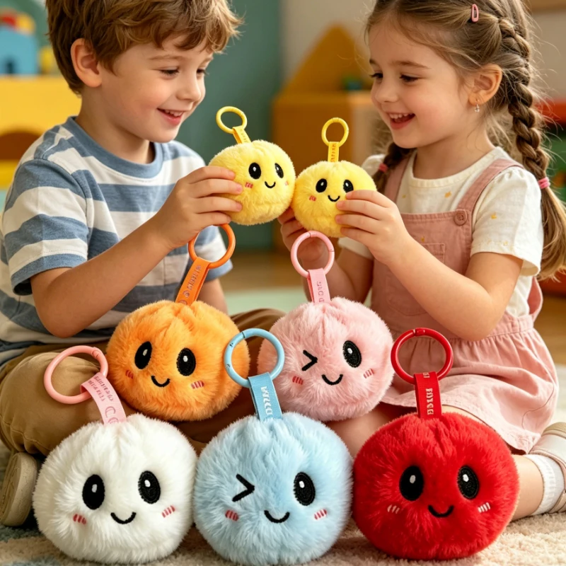 

Cartoon Dumpling Plush Keychain Stuffed Sensory Toy for Kids And Adults Cute Bag Pendant Soft Dumpling-Shaped Sensory Accessory