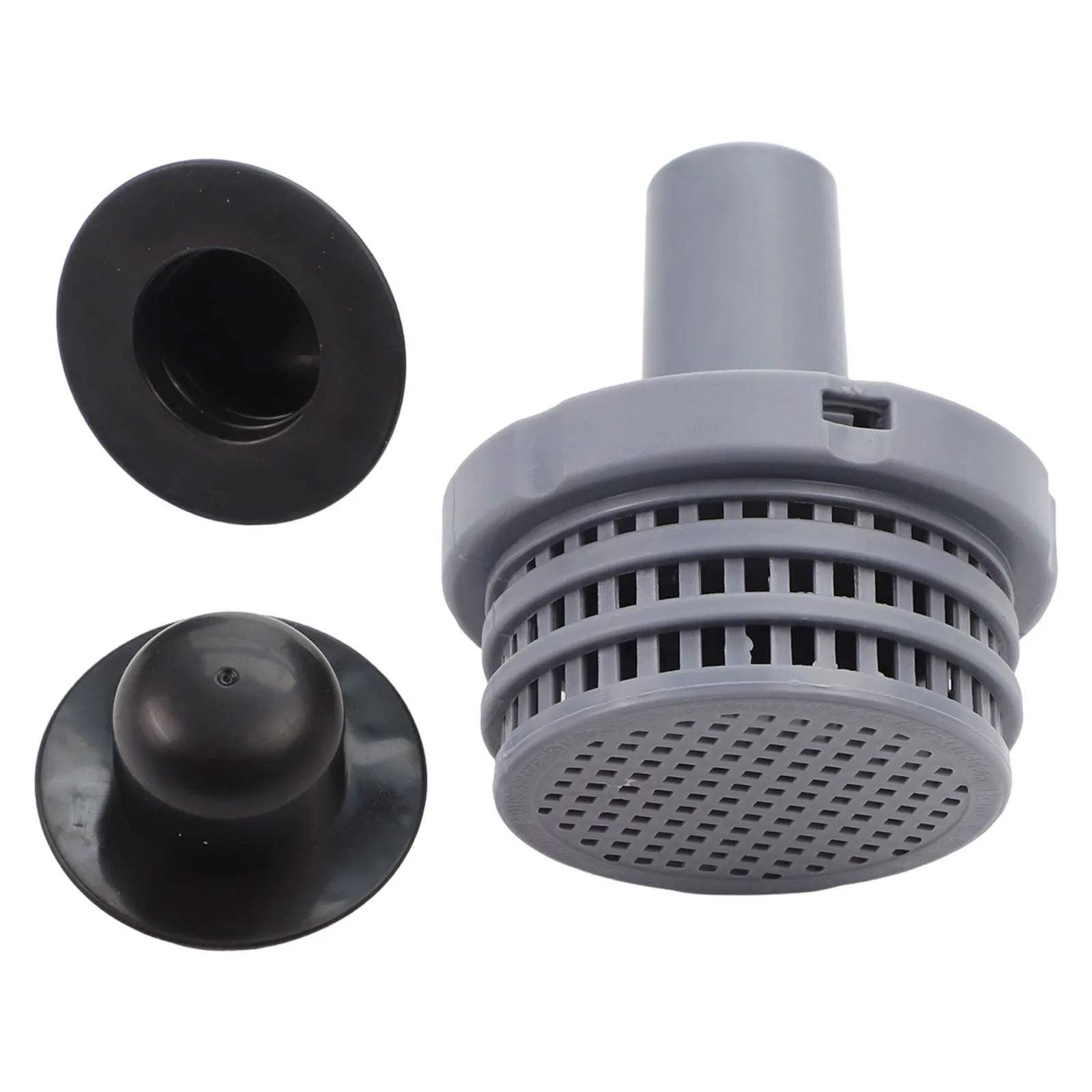 1 Juego de tapón de orificio de conector de filtro de piscina para Intex 25022E Kit de piezas de repuesto de conector de chorro de agua de piscina sobre el suelo