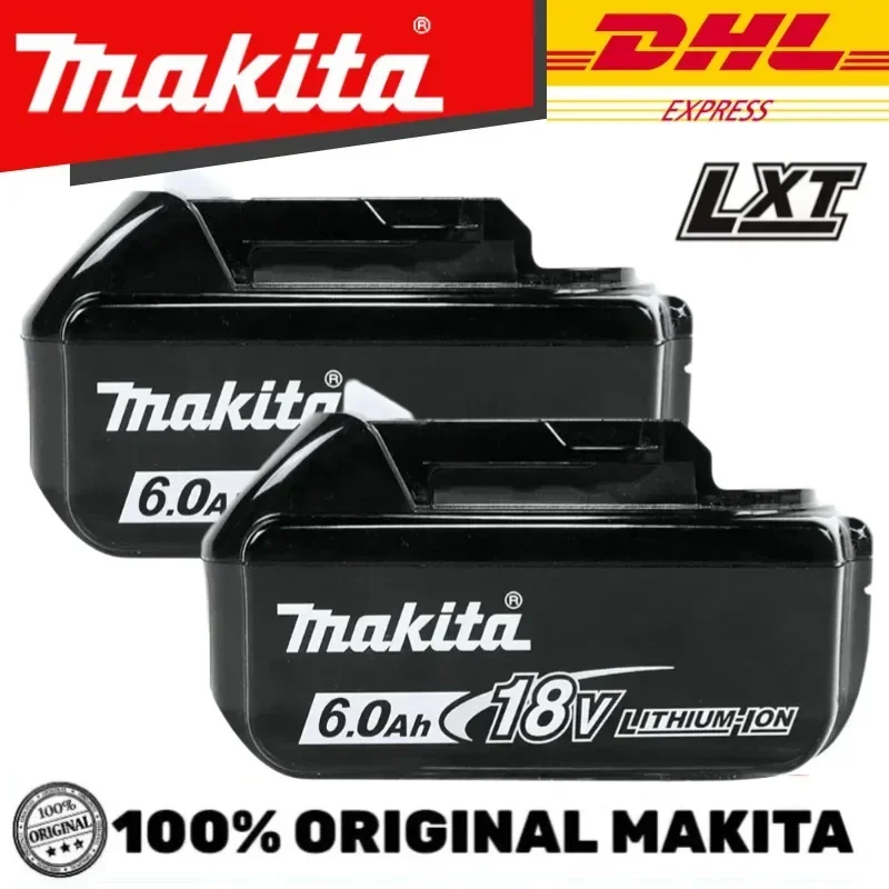 

618 Genuine 6AH makita BL1860 18V Battery Power Tools Li-ion Replacement battery BL1850 BL1840 for 18 V Screwdriver with BMS